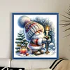 Christmas Gnome Candles-11CT Stamped Cross Stitch 40*40cm/15.75*15.75in