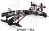 AMK Chassis Frame Set Wheelbase 313mm with 2 Speed Transmission Reversed Front Axle for 1/10 RC Crawler Axial SCX10 II 90046 EX86100