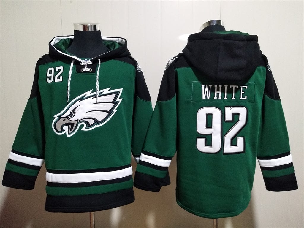 Philadelphia Eagles Hoodie #92 WHITE mysite