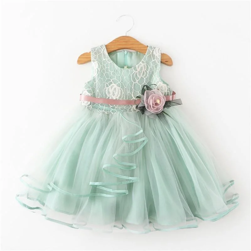 Summer Dresses For Girl 2021 Girls Clothing White Beading Princess Party Dress Elegant Ceremony 4 5 6 Years Teenage Girl Costume