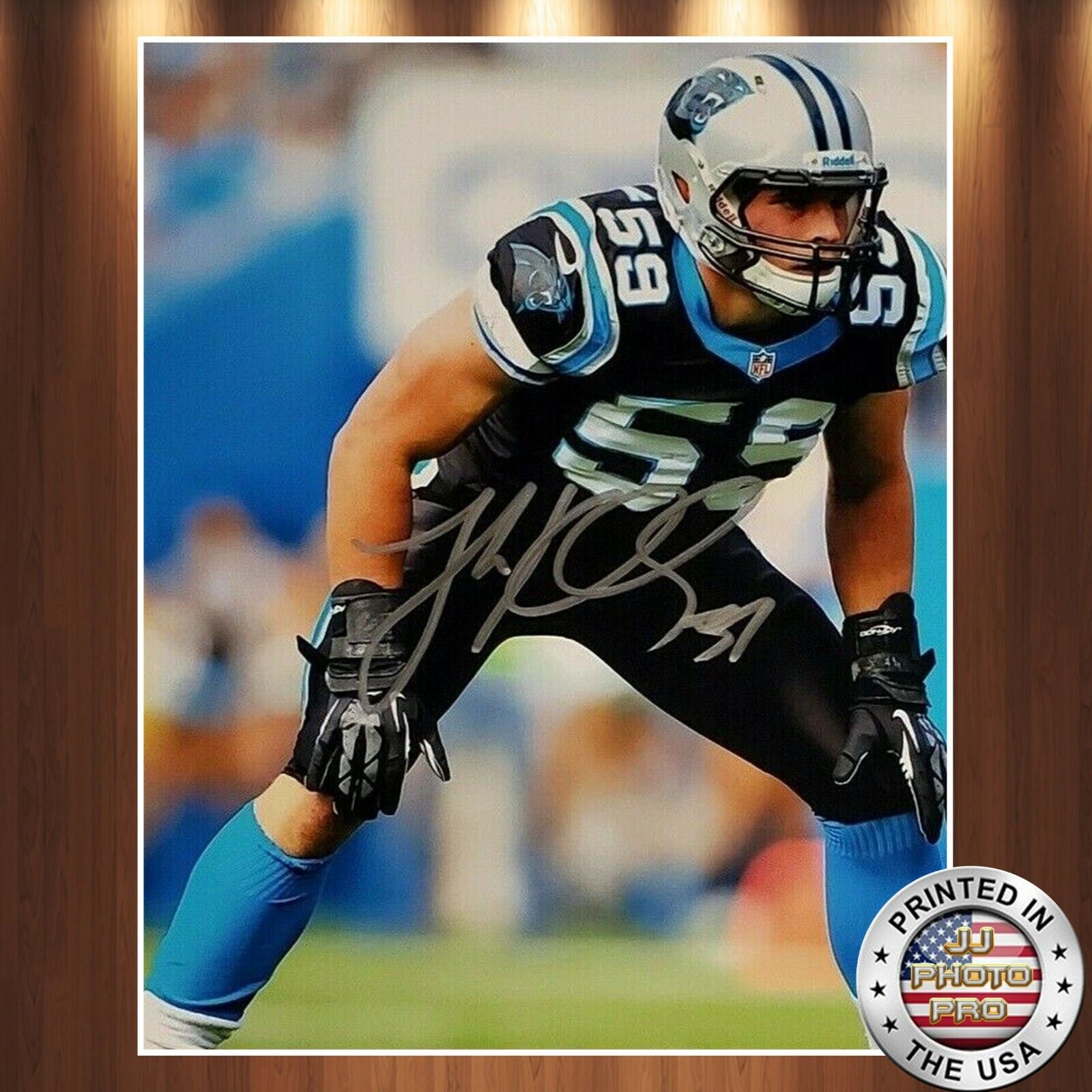 Luke Kuechly Autographed Signed 8x10 Photo Poster painting (Panthers) REPRINT