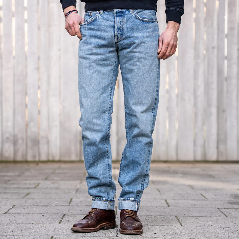Classic 14 Oz Red Selvedge Denim Tapered Jeans