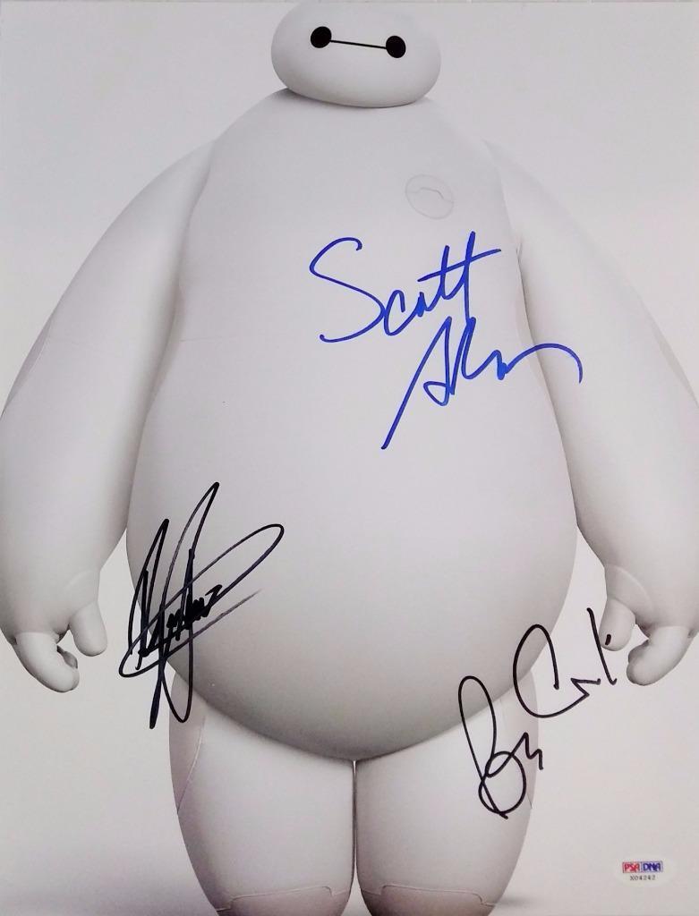 Scott Adsit Ryan Potter Roy Conli Cast Signed Big Hero 6 Photo Poster painting PSA/DNA Auto