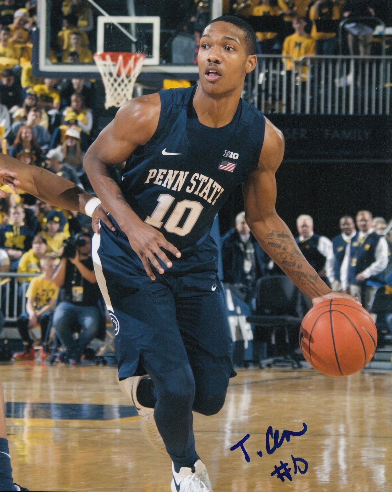 TONY CARR signed (PENN STATE NITTANY LIONS) Basketball DRAFT 8X10 Photo Poster painting W/COA #3