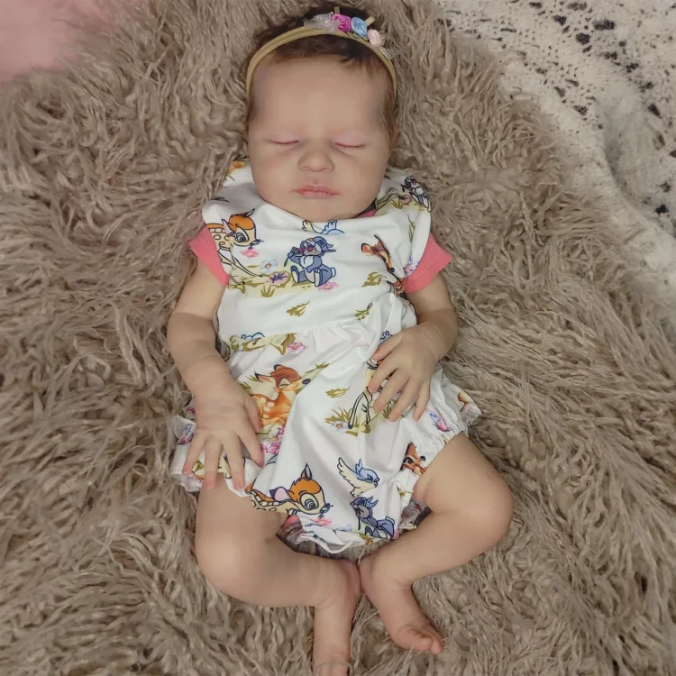  20" New Realistic and Lifelike Truly Silicone Vinyl Reborn Doll Girl Sacina - Reborndollsshop®-Reborndollsshop®
