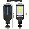Solar Powered LED Street Lights with 120 LEDs Each Smart Remote