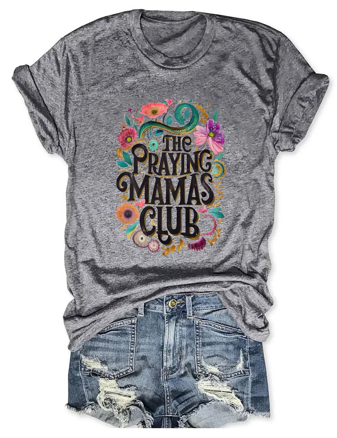 Praying MAMAS Club Christian T-shirt