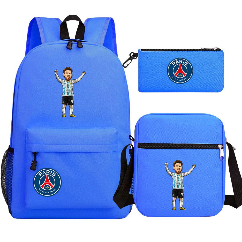 Mayoulove Lionel Messi Kids Backpack Durable Design with Adjustable Straps for School Adventures-Mayoulove