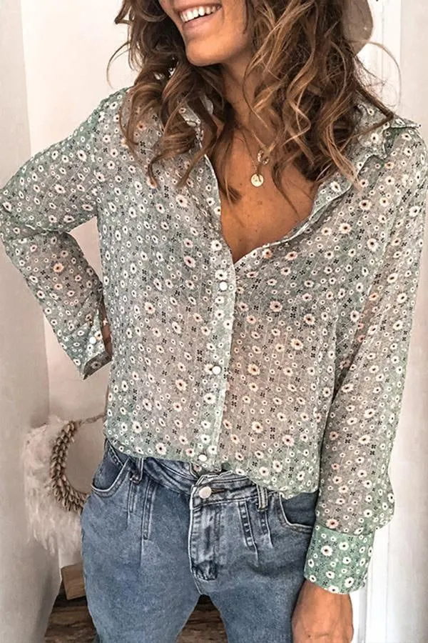 Fashion Printed Long Sleeve Shirt