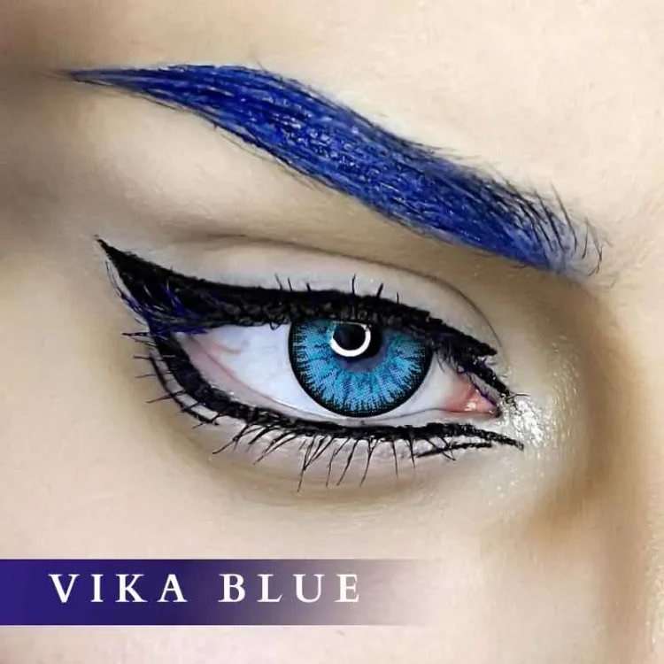【U.S WAREHOUSE】Vika Tricolor Blue Halloween Contact Lenses