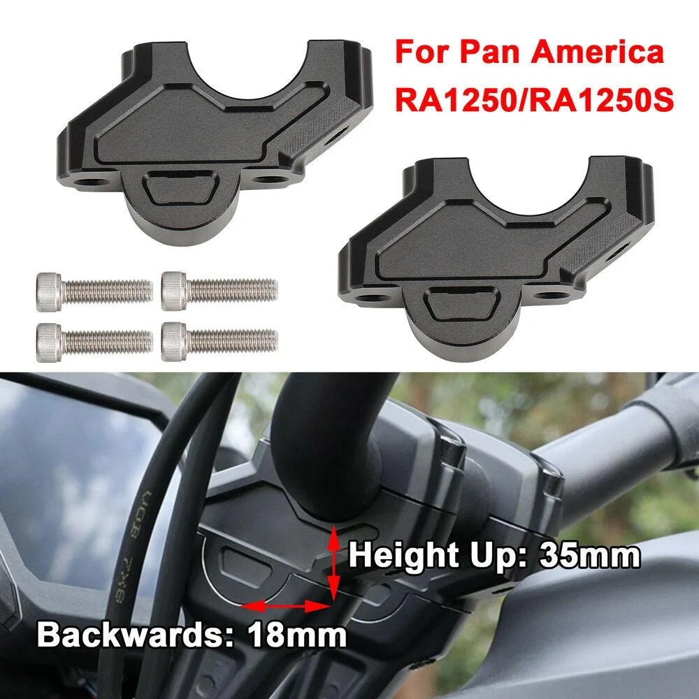 Handlebar Risers Backward Adapters For Harley Pan America 1250 RA1250/S 2021+
