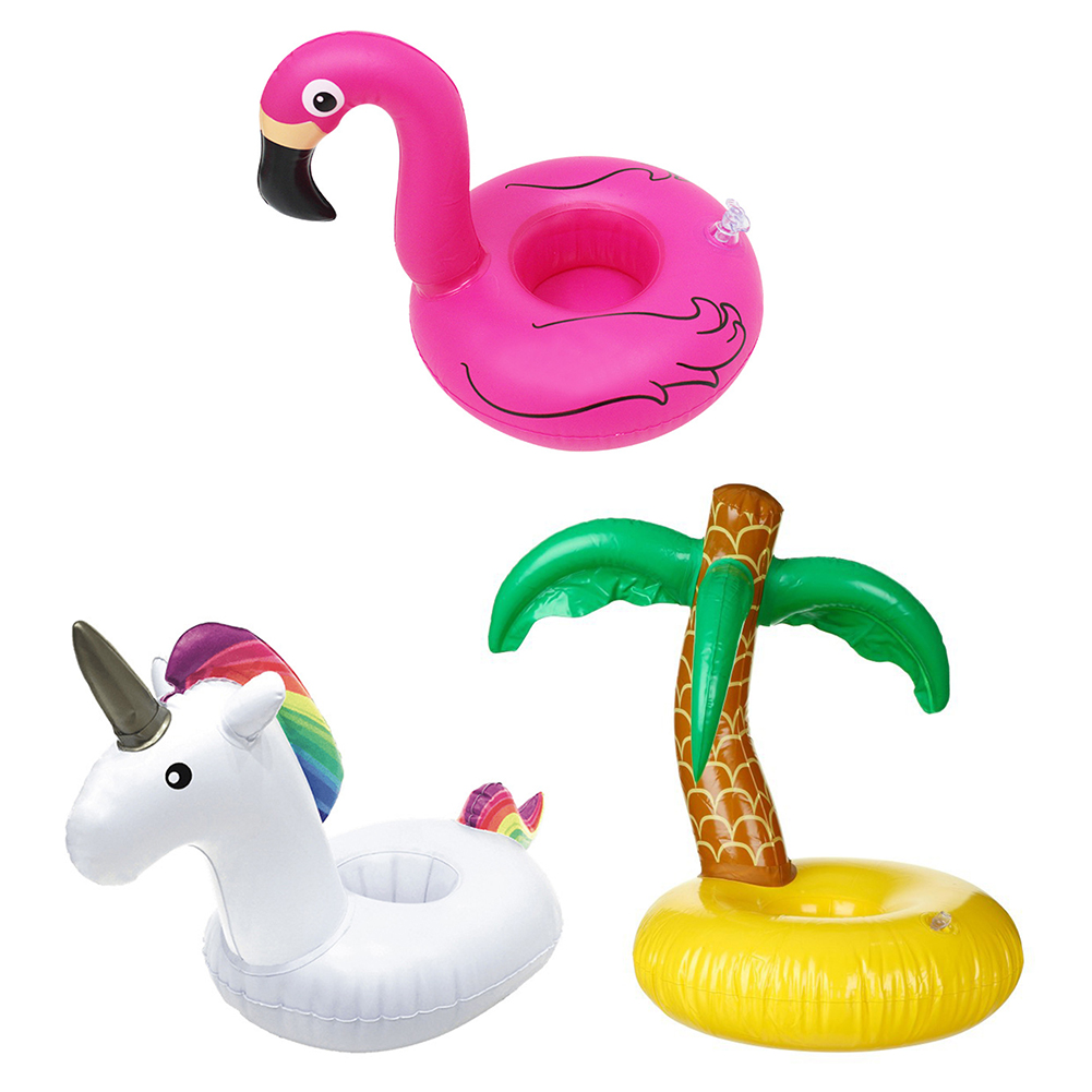 

Flamingo Horn Horse Inflatable Cup Holder Coaster Floating, Unicorn., 501 Original