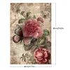 Vintage Butterfly Peonies-Paint by Numbers Acrylic Painting 40*60CM(Poster style）