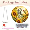 Diamond Painting Acrylic Single-Sided Drill Sunflower Bible Verse Sign Pendant for Home Decor