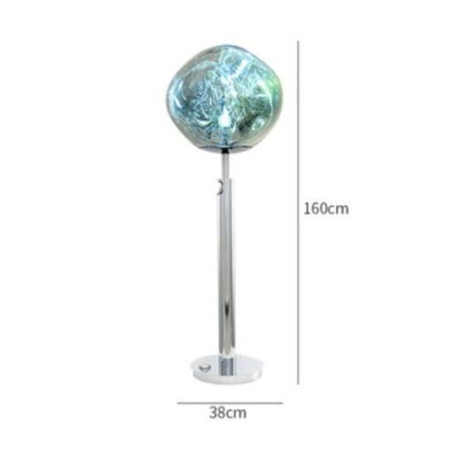 Modern minimalist melting PVC lampshade table lamp / floor lamp lava irregular living room bedroom bedside lamp lighting E27