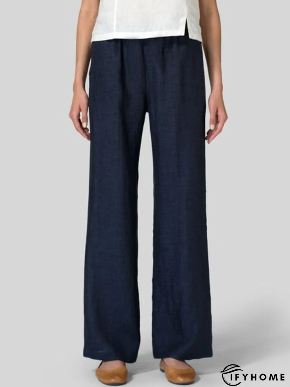 Women Linen Casual Pockets Pants | IFYHOME