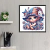 Diamond Painting-DIY Full Round Drill US Flag Star Gnome