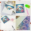 (US Local)6PCS Whale DIY Diamond Art Greeting Cards Congratulations Cards & Gifts