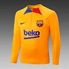 2022/2023 Barcelona Half-Pull Training Suit Yellow Jersey Set love fball