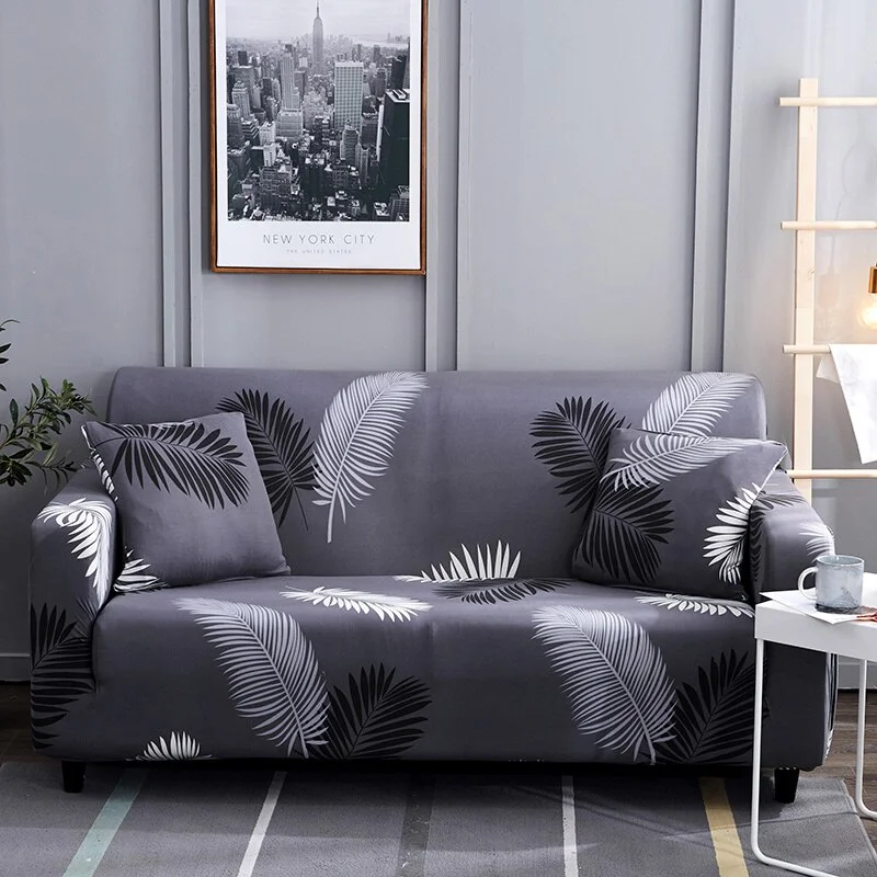 Athvotar Printing Elastic Slipcovers Stretch Sofa Covers for Living Room Corner Couch Cover Sectional Armchair Cover 1/2/3/4 seat