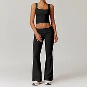 Buyergood New Yoga Set Women Feel Fitness Sportswear 2 Piece Sports Bra High Waist Gym Workout Outfit Leggings Long-Sleeved Active Wear