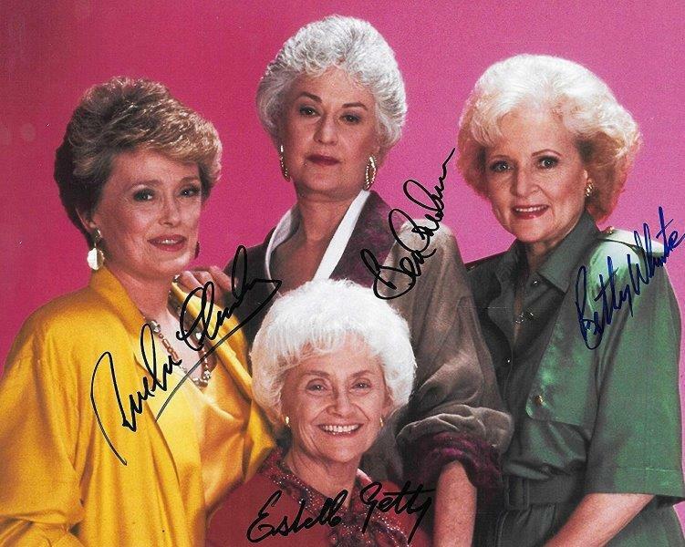 REPRINT - GOLDEN GIRLS Betty White Cast Autographed Signed 8 x 10 Photo Poster painting RP