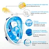 Gioiacombo&trade; Maschera da snorkeling integrale per principianti e adolescenti