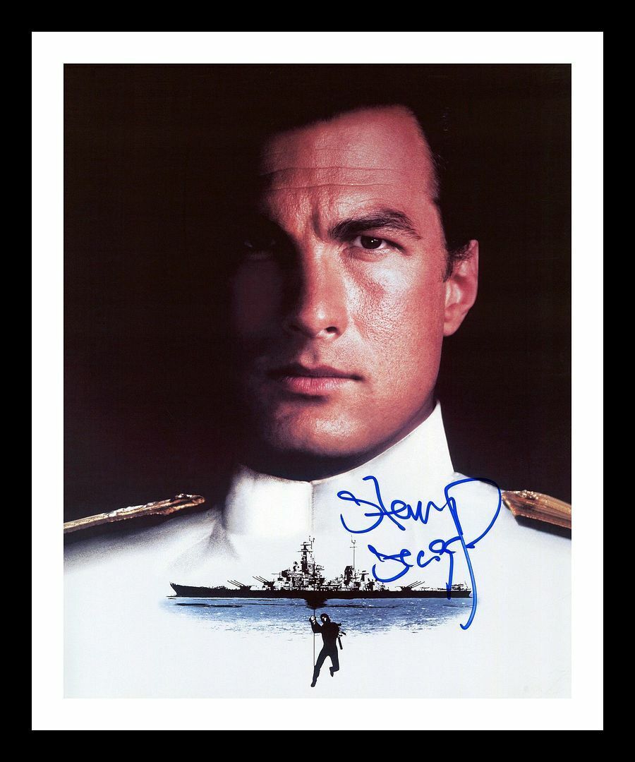 Steven Seagal - Under Siege Autographed Signed & Framed Photo Poster painting