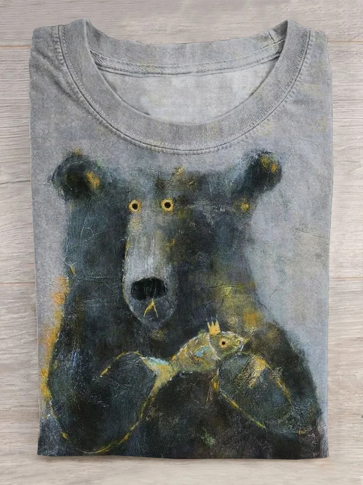 Funny Bear Lover Art Print T-shirt