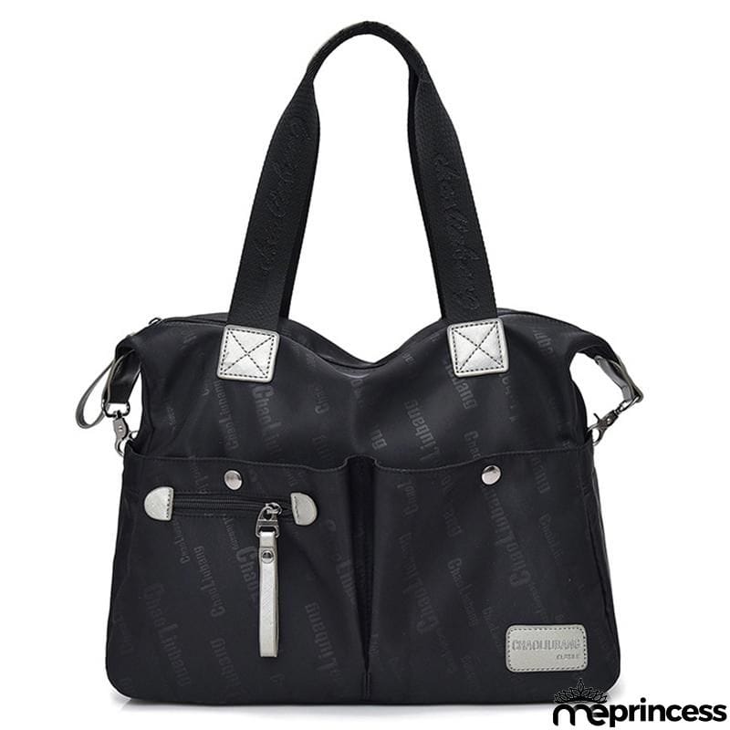 Casual Style Waterproof Multi-Pocket Zipper Crossbody Shoulder Bag