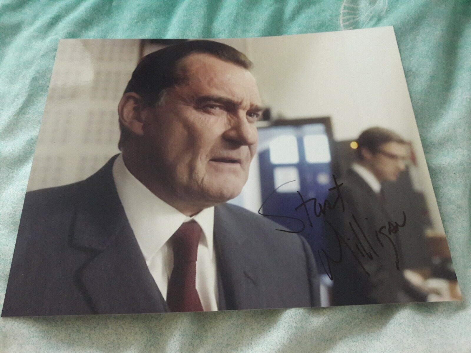 Doctor Who Autograph - Stuart Milligan signed Dr Who Photo Poster painting as Nixon