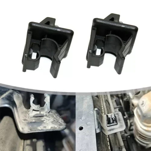 Dronehint 2pcs Car Hood Prop Support Rod Holder Black Clips Replacement Parts Universal (For: GMC) Parts