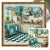 (Multi-Style) Kitchen Restaurant-11CT Stamped Cross Stitch 50*50cm/19.69*19.69in tapestrymarket