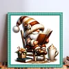 Cross Stitch - 11CT Full Eco-cotton Thread Coffee Gnome(40*40 CM)