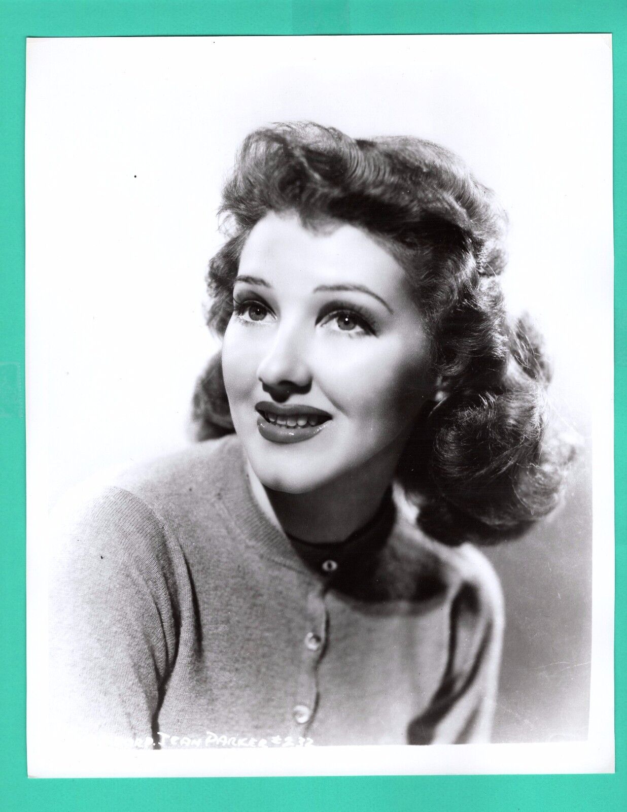 JEAN PARKER Movie Star Promo 1940's Vintage Photo Poster painting 8x10