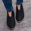 Women Spring Ankle Boots Sexy Leopard Casual Plus Size Shoes