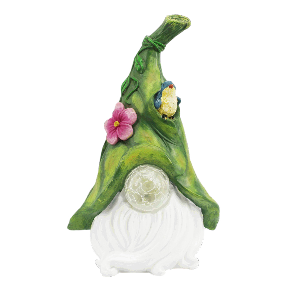 

LED Solar Gnome Figurine Glass Ball Sculpture -Solar Light, 501 Original