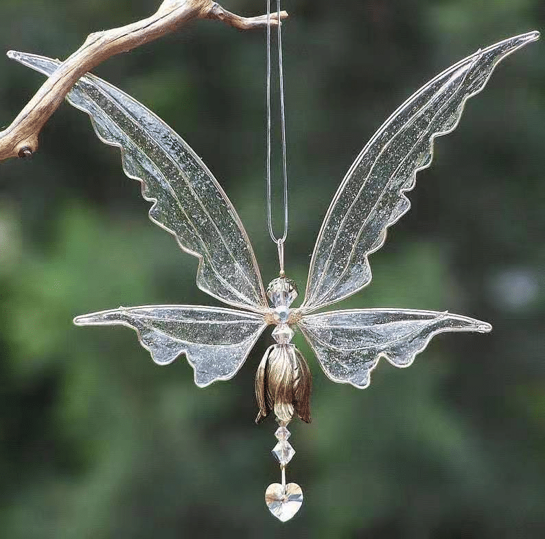 Angel Butterfly Wings Dragonfly Creative Metal Ornament