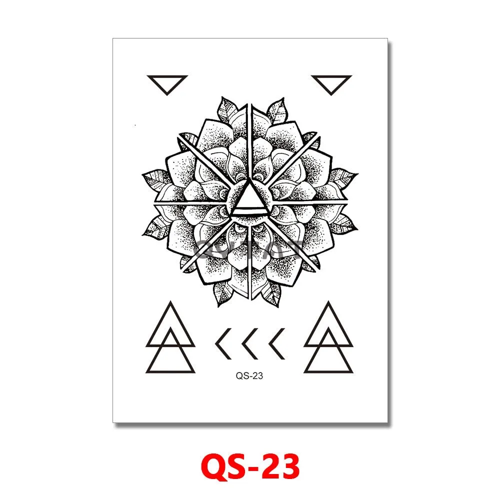 Waterproof Temporary Tattoo Femme Sticker Folower Rose Letter Fake Tatto Hand Back Tatoo Stickers Women Men Body Art Ogreish
