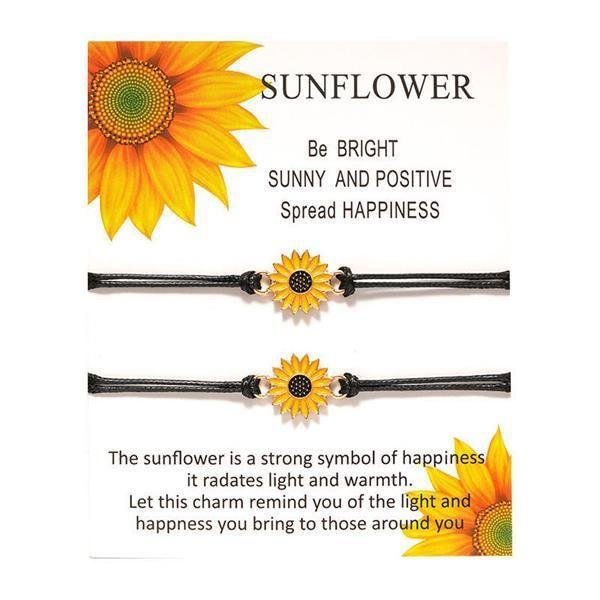 1 Pair Sunflower Bracelet