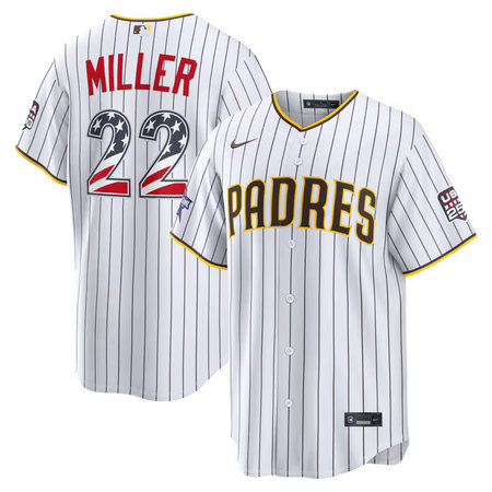Youth San Diego Padres #22 Mason Miller Nike White 2026 All-Star Edition Stars & Stripes Stadium Jersey