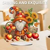 Diamond Painting Acrylic Single Sided September Gnome Ornaments Tabletop Home Office Decor