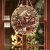 TrainDIY Diamond Painting Pendant 24cm Double-Sided Crystal Resin