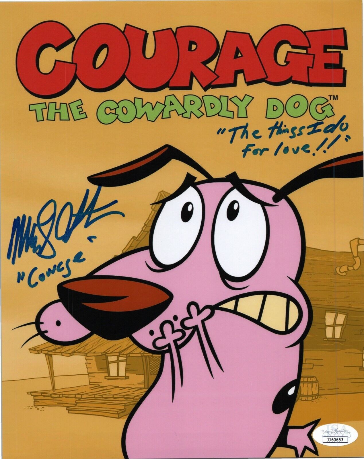 MARTY GRABSTEIN Authentic Signed COURAGE THE COWARDLY DOG