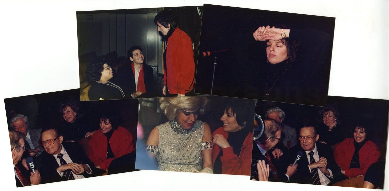 Liza Minnelli - Lot of 5 Vintage Candid Photo Poster paintings by Peter Warrack - Unpublished