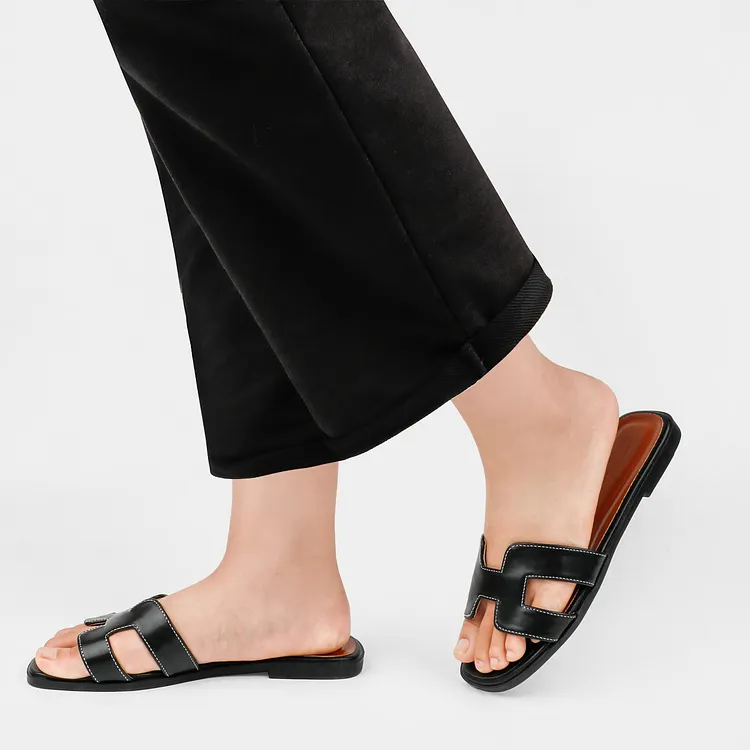 H-shape Womens Flat Sandals Outdoor Slippers VOCOSI VOCOSI