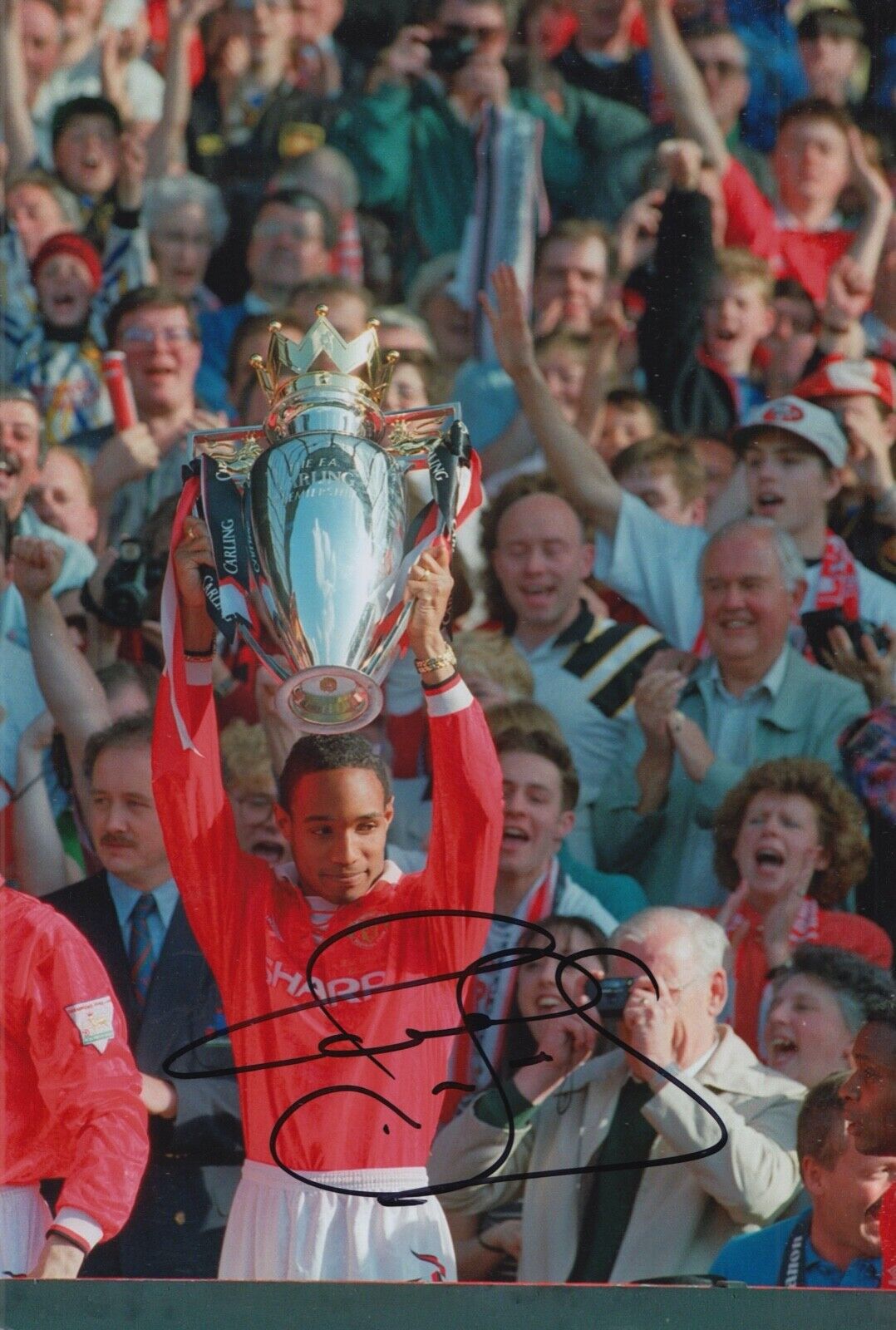 PAUL INCE HAND SIGNED 12X8 Photo Poster painting MANCHESTER UNITED AUTOGRAPH FOOTBALL 5