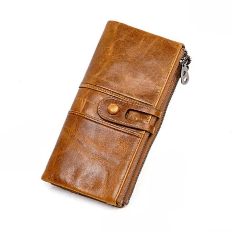 Women Genuine Leather Clutch Long Money Coin Purse | 168DEAL