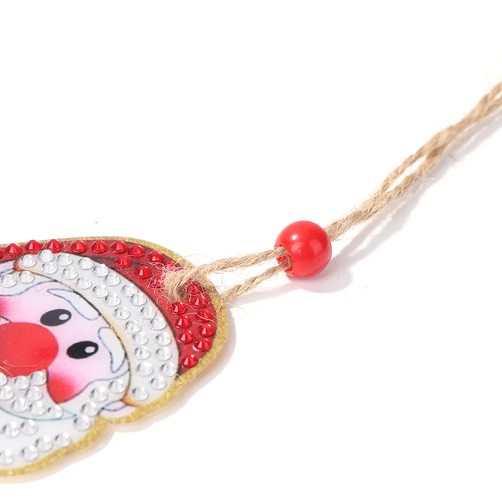 5pcs DIY Diamond Painting Xmas Trees Pendant(Both Sides)