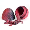 3D Printed Dragon Eggs with Dragon Inside Articulated Dragon Fidget Toy